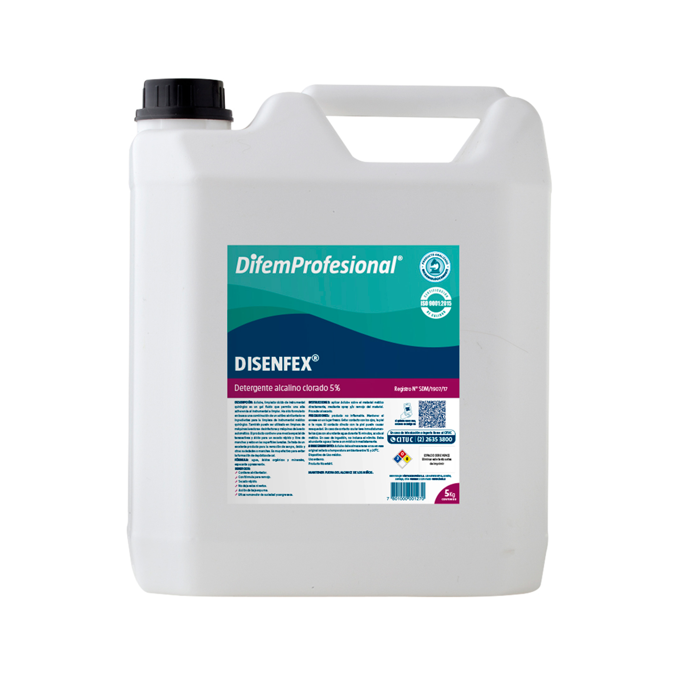 Es un producto que combina la limpieza con la desinfección, basado en cloro activo regulado en un medio alcalino con un excelente poder de espumación. Detergente clorado especial, de alto poder espumante para usar en limpieza de salas, equipos, instalaciones, contenedores y equipos de trabajo mediante limpieza manual o con maquinaria de alta presion o generadoras de espuma.