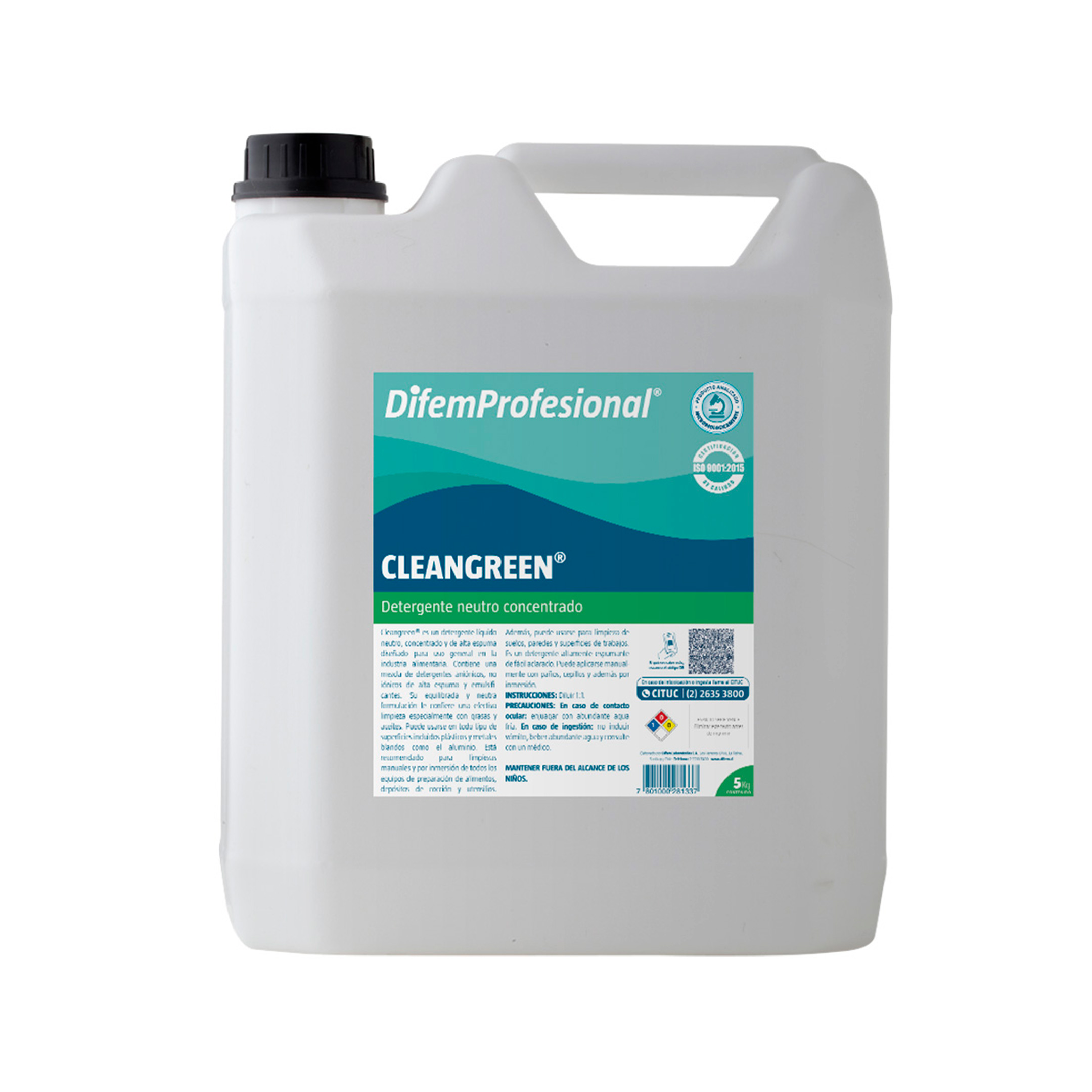 Es un nuevo detergente líquido neutro, concentrado y de alta espuma, diseñado para uso general en la industria alimentaria. Contiene una mezcla de detergentes aniónicos, no iónicos de alta espuma y emulsificantes. Su equilibrada y neutra formulación le confiere una efectiva limpieza especialmente contra grasas y aceites. Puede usarse en todo tipo de superficies incluidos plásticos y metales blandos como el aluminio. Esta recomendado para limpiezas manuales y por inmersión de todos los equipos de preparación de alimentos, depósitos de cocción y utensilios. Ademas puede usarse para limpieza de suelos, paredes y superficies de trabajo.
