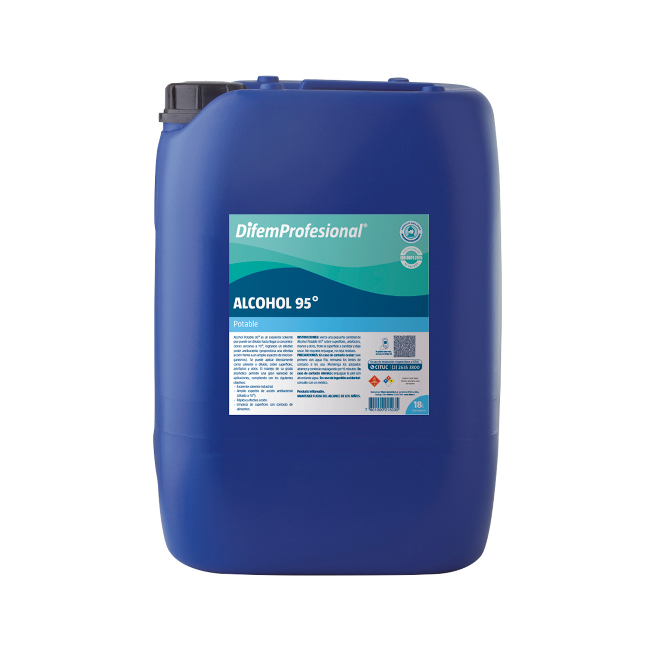 Es un excelente solvente, que tambien se puede diluir, ya que a concentraciones cercanas a 70% alcanza un efectivo poder antibacterial (proporciona una efectiva accion frente a un amplio espectro de microorganismos). Se puede usar aplicandolo directamente como solvente o diluido, sobre superficies, artefactos y otros.